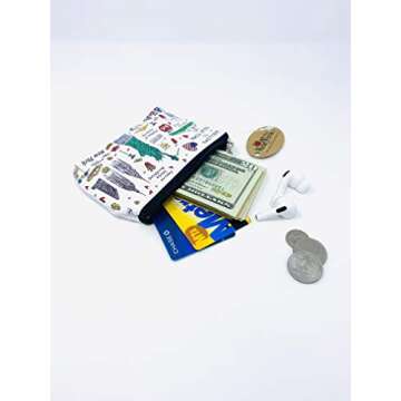 Girls & Women Fashion Cute Classic Elegant New York Souvenir Key Change Holder Pouch Coin Purse (JP-330123C)