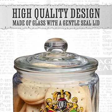 Paladone PP9118HP Harry Potter Hogwarts Glass Cookie Jar - Kitchen Accessory - Official Merchandise, Black