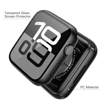 Tempered Glass Case for Apple Watch Series 10 - 2 Pack
