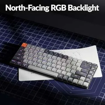 Keychron K3 75% QMK Wireless Mechanical Keyboard, Bluetooth 5.2/Wired Connection Custom Programmable RGB, Hot-Swappable with Low Profile Brown Switch for Mac Windows Linux - Version 3