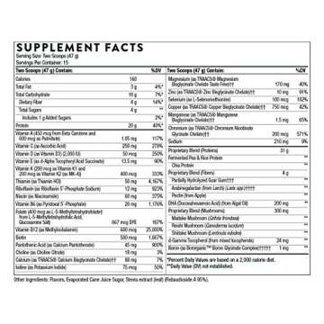 THORNE VeganPro Complex - All-in-One Vegan Protein Powder with Vitamins, Omega-3’s, B12, and Amino Acids - Foundational, Immune and Sports Performance Support - Vanilla Flavor - 24.4 Oz