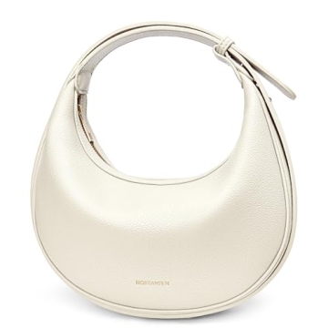 BOSTANTEN Crescent Shoulder Bag: Trendy Hobo Purse in Vegan Leather