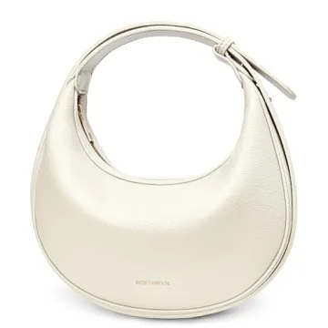BOSTANTEN Crescent Shoulder Bag: Trendy Hobo Purse in Vegan Leather