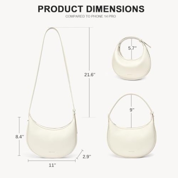 BOSTANTEN Crescent Shoulder Bag in Vegan Leather