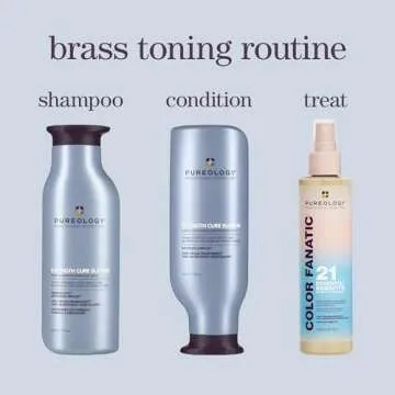 Pureology Strength Cure Blonde Purple Shampoo & Conditioner Bundle | For Blonde & Lightened Color-Treated | Sulfate-Free | Vegan | Updated Packaging | 9 Fl. Oz.