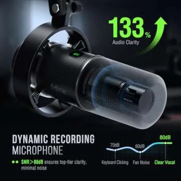 FIFINE K688 Podcast Microphone Kit with Boom Arm