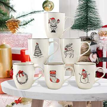 Discover the LEHAHA Christmas Coffee Mug Set of 6