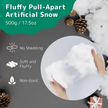 Prextex Pull-Apart Artificial Snow Fluff - Winter Decoration