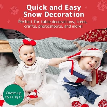 Prextex Pull-Apart Artificial Snow Fluff - Winter Decoration