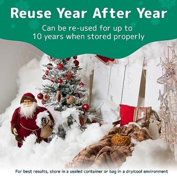 Prextex Pull-Apart Artificial Snow Fluff - Winter Decoration