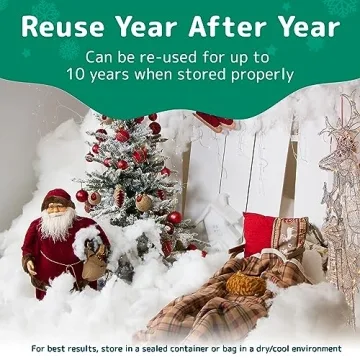 Prextex Pull-Apart Artificial Snow Fluff - Winter Decoration