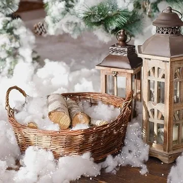 Prextex Pull-Apart Artificial Snow Fluff - Winter Decoration