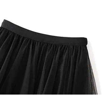 Stylish Asymmetrical Tulle Skirt for Women | Midi Ruffle Party Wear