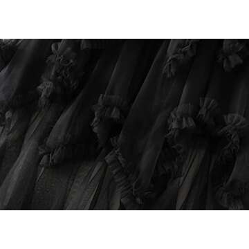 Stylish Asymmetrical Tulle Skirt for Women | Midi Ruffle Party Wear