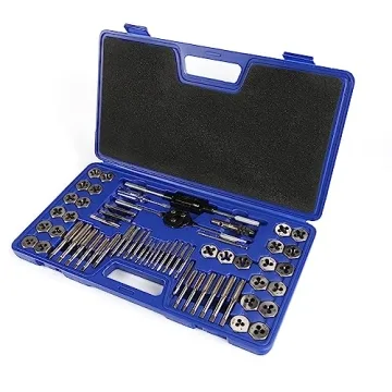 WAKUKA Tap and Die Set 60 Piece for SAE and Metric Sizes - Durable and Affordable Tool Kit