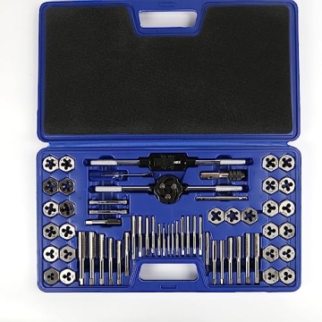 WAKUKA Tap and Die Set 60 Piece for All Your Threading Needs