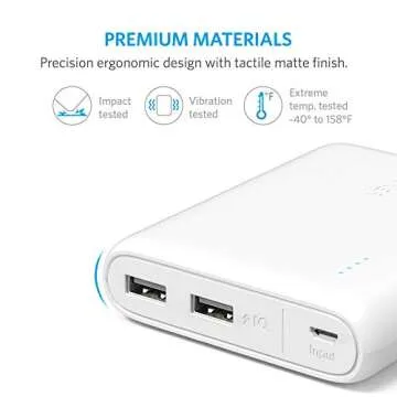 Anker PowerCore 13000mAh, Compact 3-Port Ultra-Portable Phone Charger Power Bank for iPhone 15/15 Plus/15 Pro/15 Pro Max/14/13 Series, iPad, Samsung