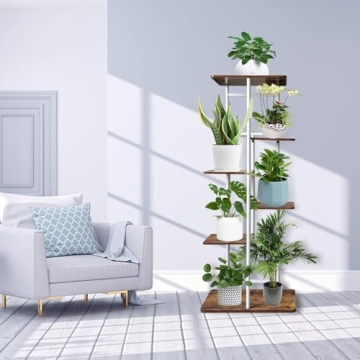 Stylish Metal Plant Stand with Grow Lights for Home and Garden