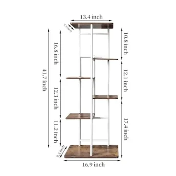 Stylish Metal Plant Stand with Grow Lights for Home and Garden