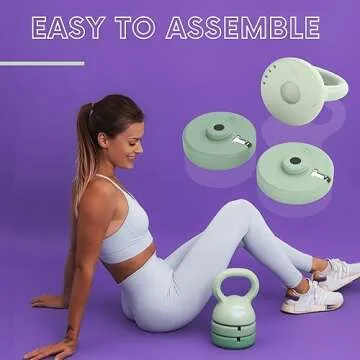 Polyfit Adjustable Kettlebell Set - 5 lb to 12 lb Weights