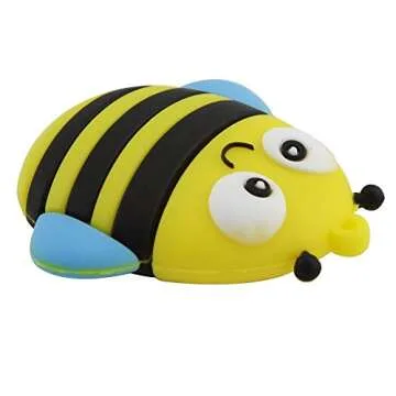 Aneew 16GB Cartoon Animal USB Flash Drive - Bee Charm