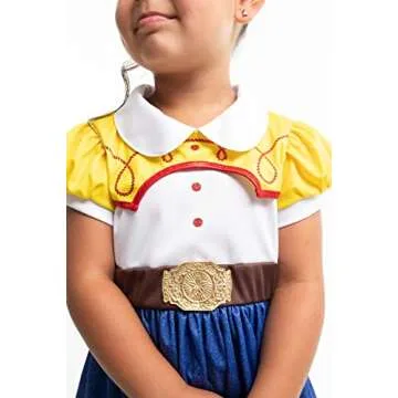 Little Adventures Cowgirl Dress up Costume Small (Medium Age 3-5) - Machine Washable Child Pretend P...