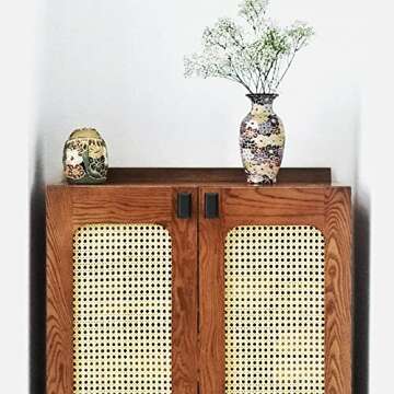 Ravinte Black Cabinet Knobs 30 Pack Knobs for Cabinets and Drawers Rectangular Kitchen Cabinet Knobs Drawer Pulls and Knobs Matte Black Closet Door Knobs