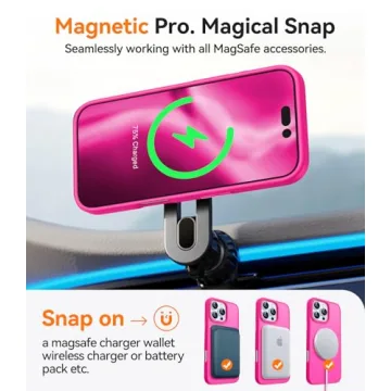 CANSHN iPhone 16 Pro Max Slim Case - Hot Pink
