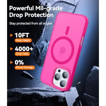 CANSHN iPhone 16 Pro Max Slim Case - Hot Pink