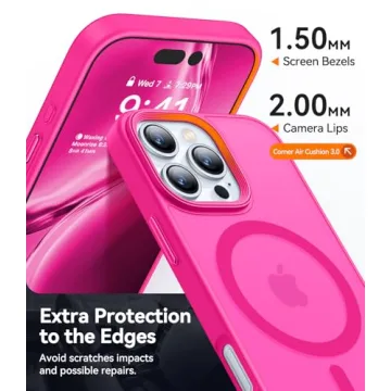 CANSHN iPhone 16 Pro Max Slim Case - Hot Pink
