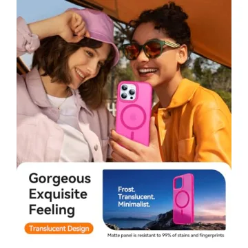 CANSHN iPhone 16 Pro Max Slim Case - Hot Pink