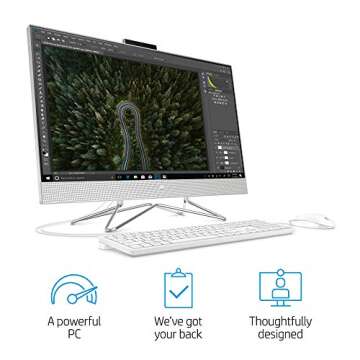 HP 27-inch Touchscreen All-in-One Desktop Computer, AMD Ryzen 5 4500U Processor,16 GB RAM, 512 GB SS...