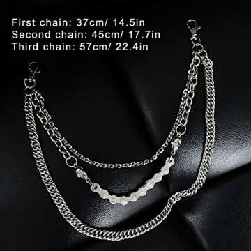 StillCool Trousers Wallet Key Chain Cross Pendant Pant Jean Gothic Rock Hip Hop Punk (Cross Pendant Style)