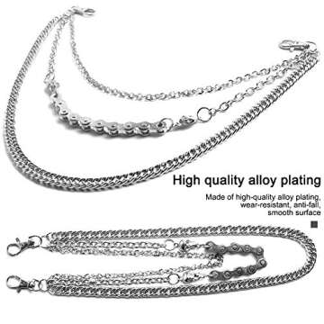 StillCool Trousers Wallet Key Chain Cross Pendant Pant Jean Gothic Rock Hip Hop Punk (Cross Pendant Style)