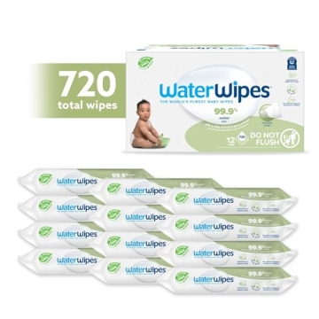 WaterWipes - Gentle Baby Wipes for Sensitive Skin, 60 Count