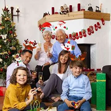 Fun Christmas Party Headbands for Kids and Adults 24 Pcs