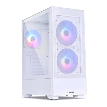 LIAN LI High Airflow Mid-Tower ATX PC Case with RGB Fans, Tempered Glass Side Panel, USB-C Port (LAN...