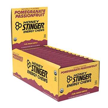 Honey Stinger Organic Energy Chews, Pomegranate Passionfruit, Sports Nutrition, 1.8 Ounce (Pack of 1...