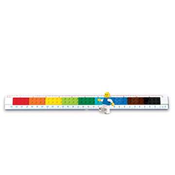 Lego Stationery Buildable Ruler with Minifigure (52558), Ages 6 and Up, 1 Ruler, Minifigure Colors May Vary