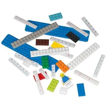 Lego Stationery Buildable Ruler with Minifigure (52558), Ages 6 and Up, 1 Ruler, Minifigure Colors May Vary