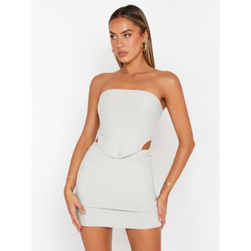 LILLUSORY Women's Summer Two Piece Skirt Set - Perfect Vacation Outfit