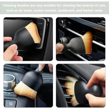 Car Interior Cleaning Brushes Set - 4 Pack