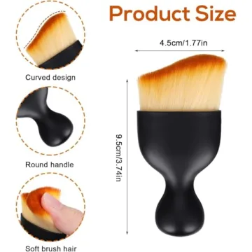 Car Interior Cleaning Brushes Set - 4 Pack