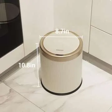 Smart Motion Sensor Bathroom Trash Can - URALFA 10.5L