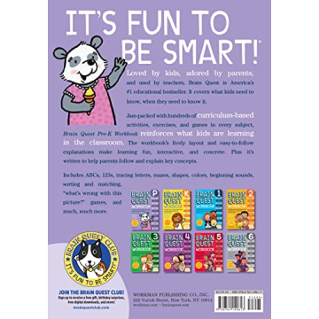 Brain Quest Pre-K Workbook: Fun Learning for Kids
