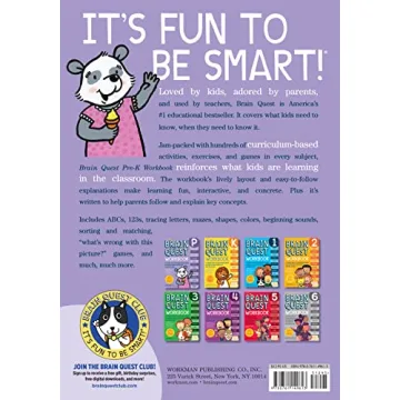 Brain Quest Pre-K Workbook: Fun Learning for Kids