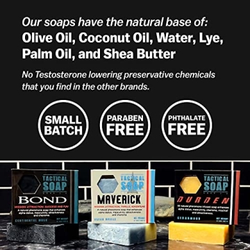 Tactical Soap for Men - Pheromone-Infused Clean Confidence