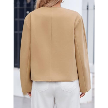 Cicy Bell Womens Cropped Wool Jacket for Stylish Fall Looks