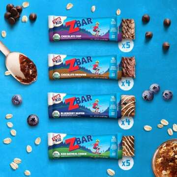 CLIF Kid Zbar - Variety Pack - Soft Baked Whole Grain Snack Bars - USDA Organic - Non-GMO - Plant-Ba...