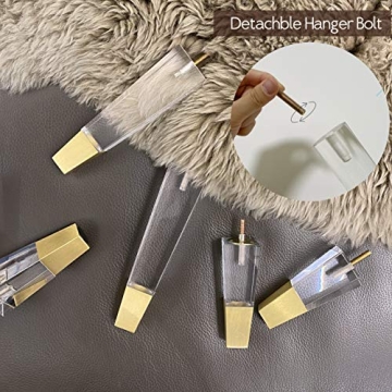 JEREVER Acrylic Furniture Legs Modern Clear Decor DIY